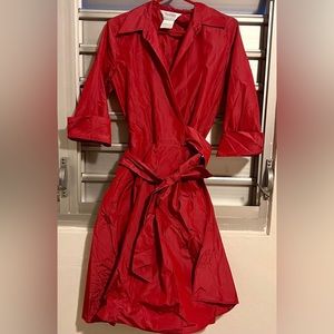 Max Mara Red wrap dress